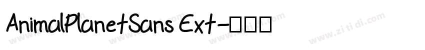 AnimalPlanetSans Ext字体转换